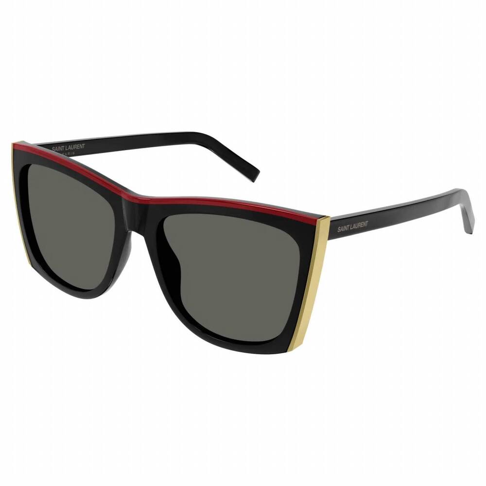 NEW SAINT LAURENT women's sl 539 paloma-001 sunglasses in black/ grey